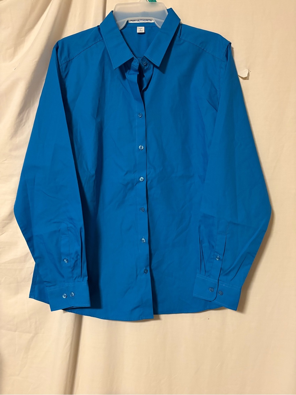 Port Authority Women's Button Down Shirt in Bright Blue